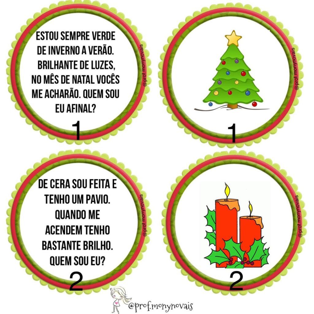 Adivinhas de Natal na Lata – Mony's Studio