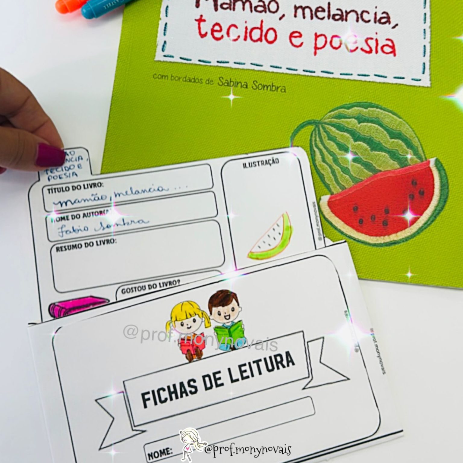 Fichas de leitura: Atividade Interativa – Mony's Studio