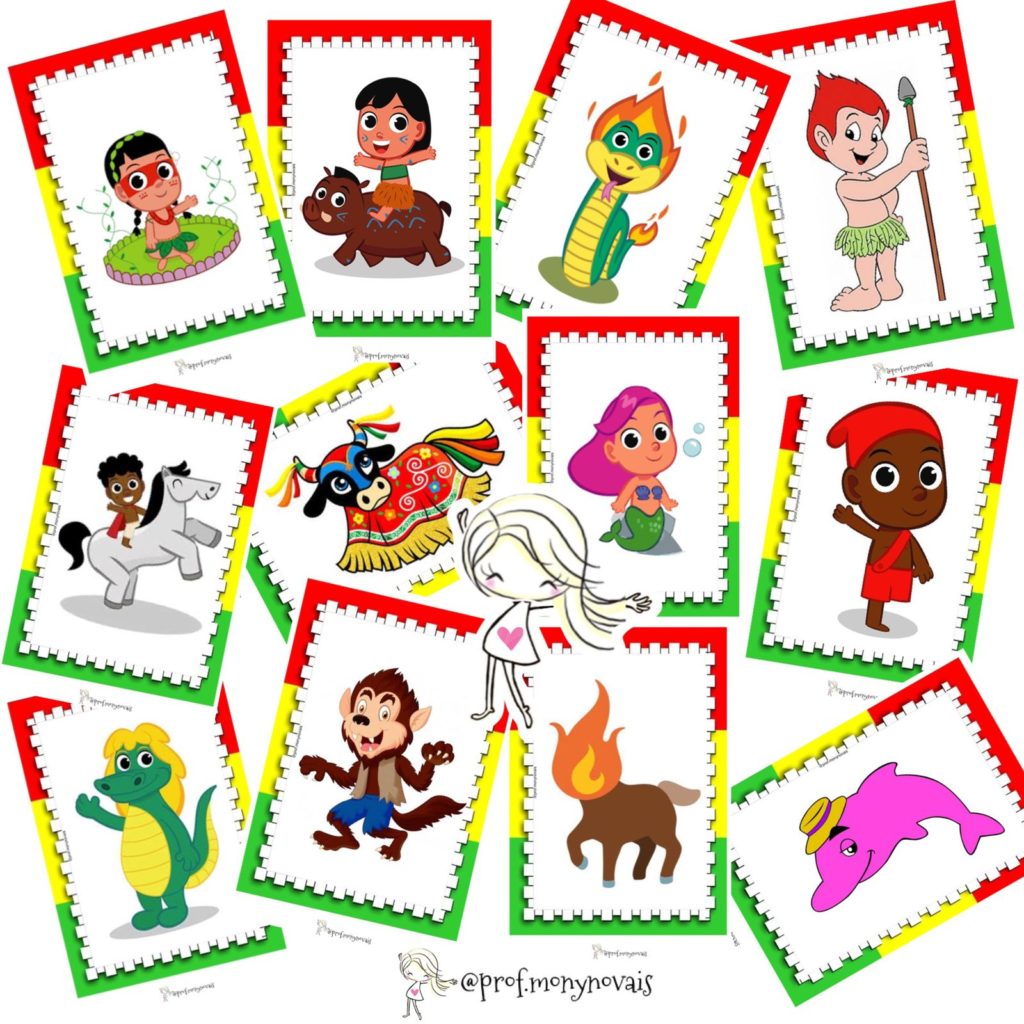Personagens do Folclore Brasileiro em molduras – Mony's Studio
