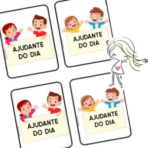 Ajudante do dia - Crachá