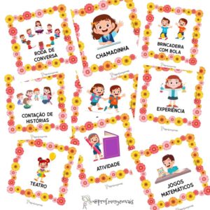 Rotina Ed Infantil- Floral