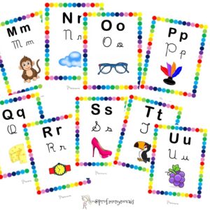 Alfabeto de parede ilustrado