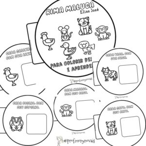 Rima Maluca- Para colorir, desenhar e aprender.