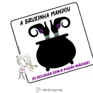 A bruxinha mandou - Cartão lembrancinha