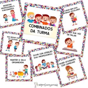 Combinados da Turma – Tema Confete