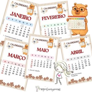 Calendário- Capivara