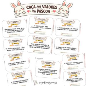 CAÇA AOS VALORES DA PÁSCOA