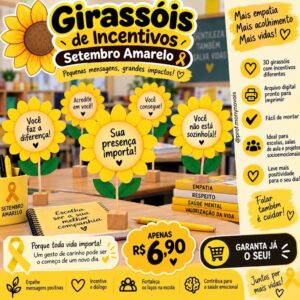 GIRASSÓIS DE INCENTIVOS – SETEMBRO AMARELO