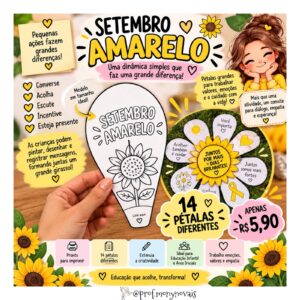 DINÂMICA SETEMBRO AMARELO – Pétalas