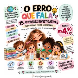 O ERRO QUE FALA — 15 ATIVIDADES INVESTIGATIVAS
